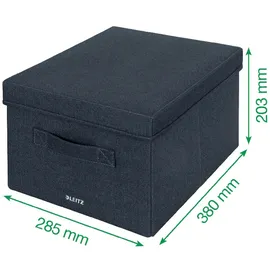 Leitz Aufbewahrungsbox 28,5 x 20,3 x 38 cm 2-tlg. grau