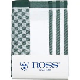 Ross Geschirrtuch ROSS "SUPERIOR", grün (tannengrün, weiß), B:50cm H:0,5cm L:70cm, 100% Baumwolle, Geschirrtücher, Geschirrtuch