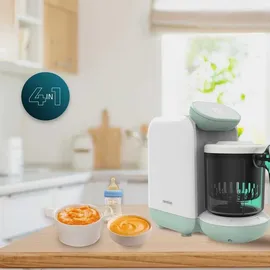 Cecotec Küchenroboter für Babys - Nana BabyCare FoodProcessor. Kocht, püriert, sterilisiert und erwärmt Babyflaschen, BPA-frei, geeignet Obst, Gemüse und Fleisch, Rezeptbuch