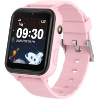 Smartwatch für Kinder, Smartwatch für Kinder, Anrufe, Mode, Schule, SOS, MP3, Wecker, Uhr, Telefon, für Kinder, Geschenk 4–12 Jahre