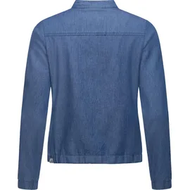Ragwear Damen leichte Sommerjacke in Denim-Optik Blousonjacke kurz Jeansjacke Malawi Denim YOUMODO Denim Blue Gr. L - L