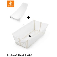 Stokke Babybadewanne Flexi Bath Bundle, Beige, Transparent, Kunststoff, 40x24x80