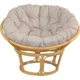 moebel-direkt-online Papasansessel Polyester 0 x 0 x 0 cm Beige mit Kissen