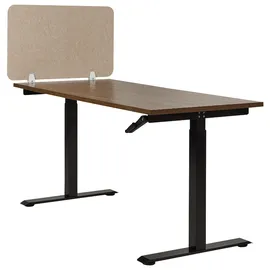Beliani Schreibtischtrennwand SPLIT 80 x 50 cm Beige