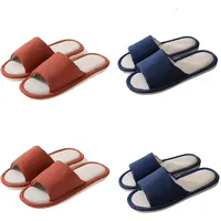 Teceyfeet Hausschuhe Unisex Gäste, 4 Paare Leinen Gästepantoffeln Waschbar Gästehausschuhe Set Hochwertig Hausschuhe Rutschfest Guest Slippers Set - 39/44 EU