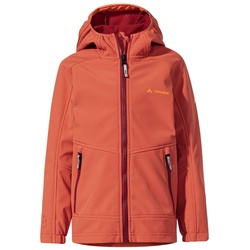 VauDe Kinder Rondane IV Softshelljacke, 134 - hotchili