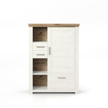 set one by Musterring Highboard York Dekor Pino-Aurelio / Eiche Artisan