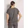 Madeleine Kurzarm Druckshirt mit Rundhals", in graumelange multicolor), | Gr.: 40,