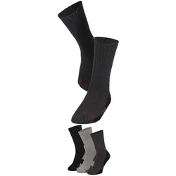 Apollo Basicsocken »THERMAL/TRACKING SOCKS«, (3er Pack), Unisex mit wärmenden Merinowoll-Anteil Apollo multi grey 35-38