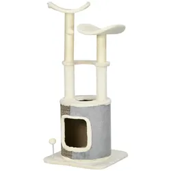 PawHut Kratzbaum, LxBxH: 48 x 48 x 110 cm - weiss