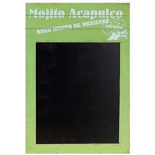 Wellgro Memoboard Nostalgische Holz-Kreide-Tafel grün