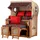 Mr. Deko bene,iving Strandkorb Komplettset Ammersee Teak Bullauge PE shell Modell 529