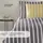 SCHIESSER Colorado Gestreift Dunkelgrau 135 x 200 cm + 80 x 80 cm