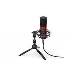 ENDORFY Solum Streaming T, schwarzes Mikrofon mit Mute Button und Anti-Schockmontage