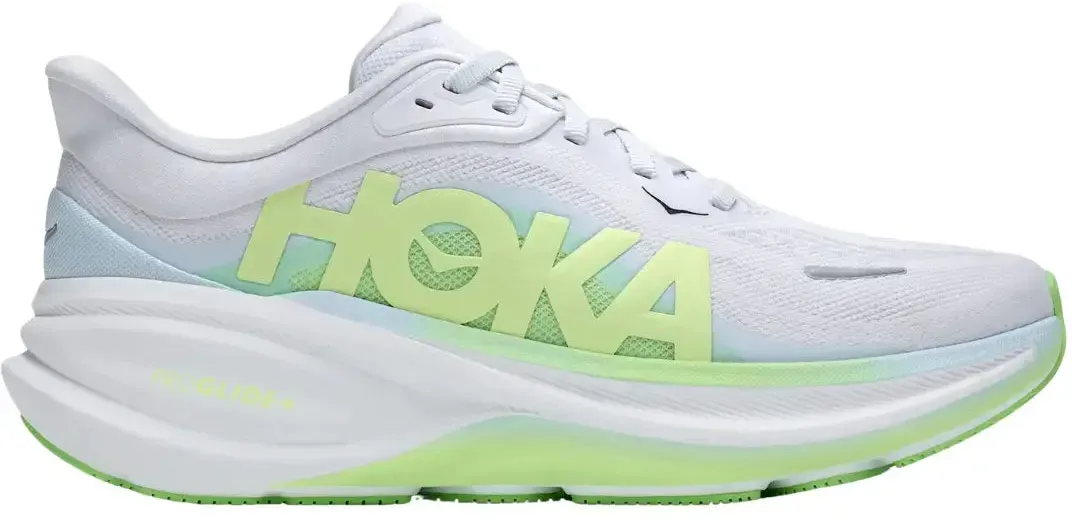 Hoka Damenlaufschuhe Clifton Pro, cosmic grey / neon yuzu - hellgrau / 40 2/3