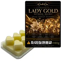 WonderWax Duftwachs WonderWax® Parfume Duftriegel 6 x Duftwachs Herzen Weiß (Lady Gold), Duftrichtung: Lady Gold