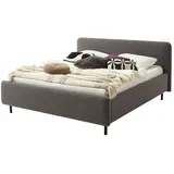 Möbel Kraft Polsterbett 204 x 105 cm Schwarz