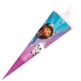 NESTLER Schultüte Gabby's Dollhouse eckig mit Tüllverschluss 85cm