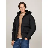 Tommy Hilfiger Parka TOMMY HILFIGER "ROCKIE UTILITY HOODED JACKET", Herren, Gr. XXL, schwarz, Web, Obermaterial: 100% Polyamid. Futter: 100% Polyamid.