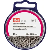Prym 021365 Stecknadeln, 0,65 x 16mm, silberfarbig