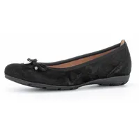 Gabor Ballerina Flache Schuhe mit Hovercraft Luftkammern-Laufsohle Gr. 38,5, schwarz Damen Schuhe, Business