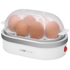 CLATRONIC Eierkocher EK 3497, Eierkocher mit Summer für bis zu 6 Eiern, 400W weiß