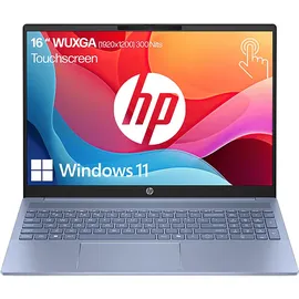 HP Pavilion 16-ag0375ng, Notebook, mit 16 Zoll Display Touchscreen, AMD RyzenTM 7,8840U Prozessor, GB RAM, 1 TB SSD, RadeonTM 780M, Blau, Windows 11 Home (64 Bit)