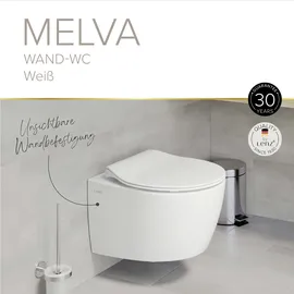 Lenz Jeno Wand-WC mit WC-Sitz Weiß