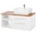 WELLTIME Waschbeckenunterschrank WELLTIME "Davos", weiß, B:90cm H:55cm T:47cm, Schränke, Waschbeckenunterschrank, Badmöbel, Waschtisch inkl. Waschbecken, Breite 90 cm