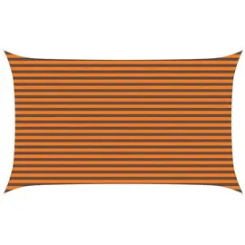 vidaXL Sonnensegel Orange und Braun 5 x 3 m 100% Polyester Oxford