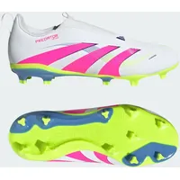 Adidas Predator League Laceless FG Fußballschuh WEISS|rosa|HELLGELB 34