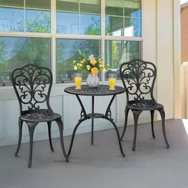 avestar Bistroset 3-tlg. Schwarz