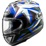 Arai Helmet Arai RX-7V Evo MVK Stars Integralhelm (blau/lila/weiß), L