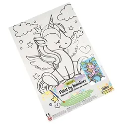 6 Stück Online Malset Malen nach Zahlen Einhorn 4014421610393 Online