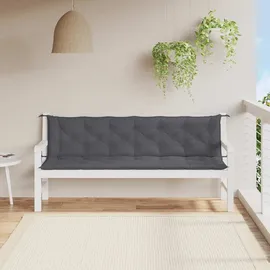 vidaXL Gartenbank-Auflage 200 x 50 x 7 cm Anthrazit 1 St.