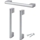 Stahlia Möbelgriffe Edelstahl (20 Stück) Bohrabstand: 256mm Ø 14mm Schrankgriffe Griffe für Küchenschränke Schubladengriffe Griffe Möbel Schranktürgriffe