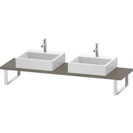 Duravit L-Cube Konsole LC105C08989 Stärke 3 cm, flannel grey hochglanz,