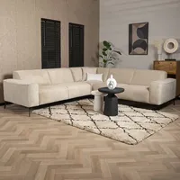 Bronx71 Ecksofa Vegas Stoff taupe links/rechts - Beige