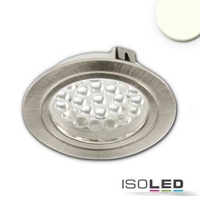 ISOLED LED Möbeleinbaustrahler MiniAMP silber, 4W, 60°, 12V DC warmweiß 3000K dimmbar
