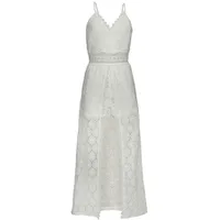 VIVANCE Spitzenkleid Kleid Weiß 44