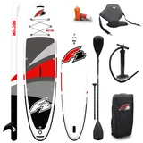 F2 SUP Board Sector 320 x 81 x 15 cm Rot/Weiß