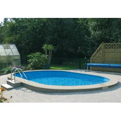 myPOOL Poolset Trend Oval Tiefbecken mit Sandfilteranlage Gr. 1