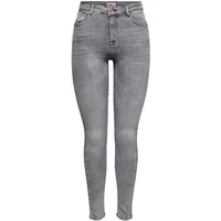 Only Damen Onlpower Mid Push Up Sk Azg937 Noos Jeans, Grey Denim, XS EU