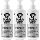 Buddycare Derma Sensitive Shampoo Hundeshampoo für empfindliche Haut - Mit Aloe Vera und Pro-Vitamin B5 (500ml x3)