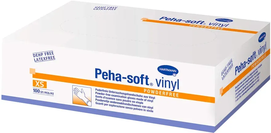 Hartmann Peha-soft Einmalhandschuhe Vinyl, puderfrei VE 1000 Stück XS