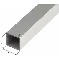 GAH Alberts Vierkantrohr ALU,si.elox.20x20x1,5/2m