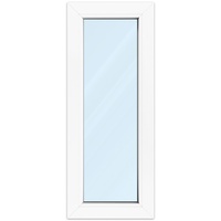 Fenster 40x100 cm, Kunststoff Profil aluplast IDEAL® 4000, Weiß, 400x1000 mm, einteilig festverglast, 2-fach Verglasung, individuell konfigurieren