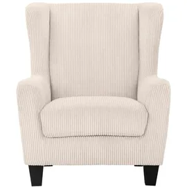 Home Affaire Ohrensessel »Chilly, Sessel mit Hocker und Federkern-Polsterung, (Set, 2 St., bestehend aus Sessel und Hocker), in Cord und Microfaser-Bezug, Unser Dauertiefpreis