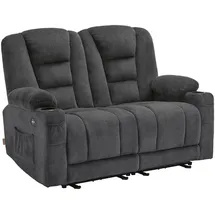 MCombo M MCombo Elektrisch 2er Sitzer Sofa mit Schlaffunktion, 2er Relaxsofa mit Taste 150° Verstellbar, Kinosessel mit Liegefunktion, usb & Getränkehalter,