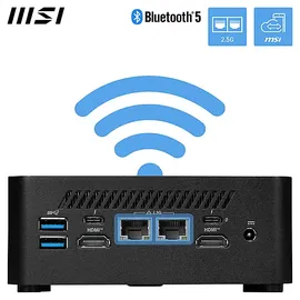 MSI Cubi NUC 1MG-213DE Mini-PC Intel Core 3 100U 2,3 GHz 8 GB RAM 256 GB SSD Windows 11 Pro